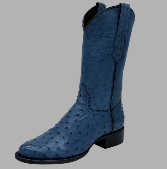 Bota Dama Avestruz Full Blue