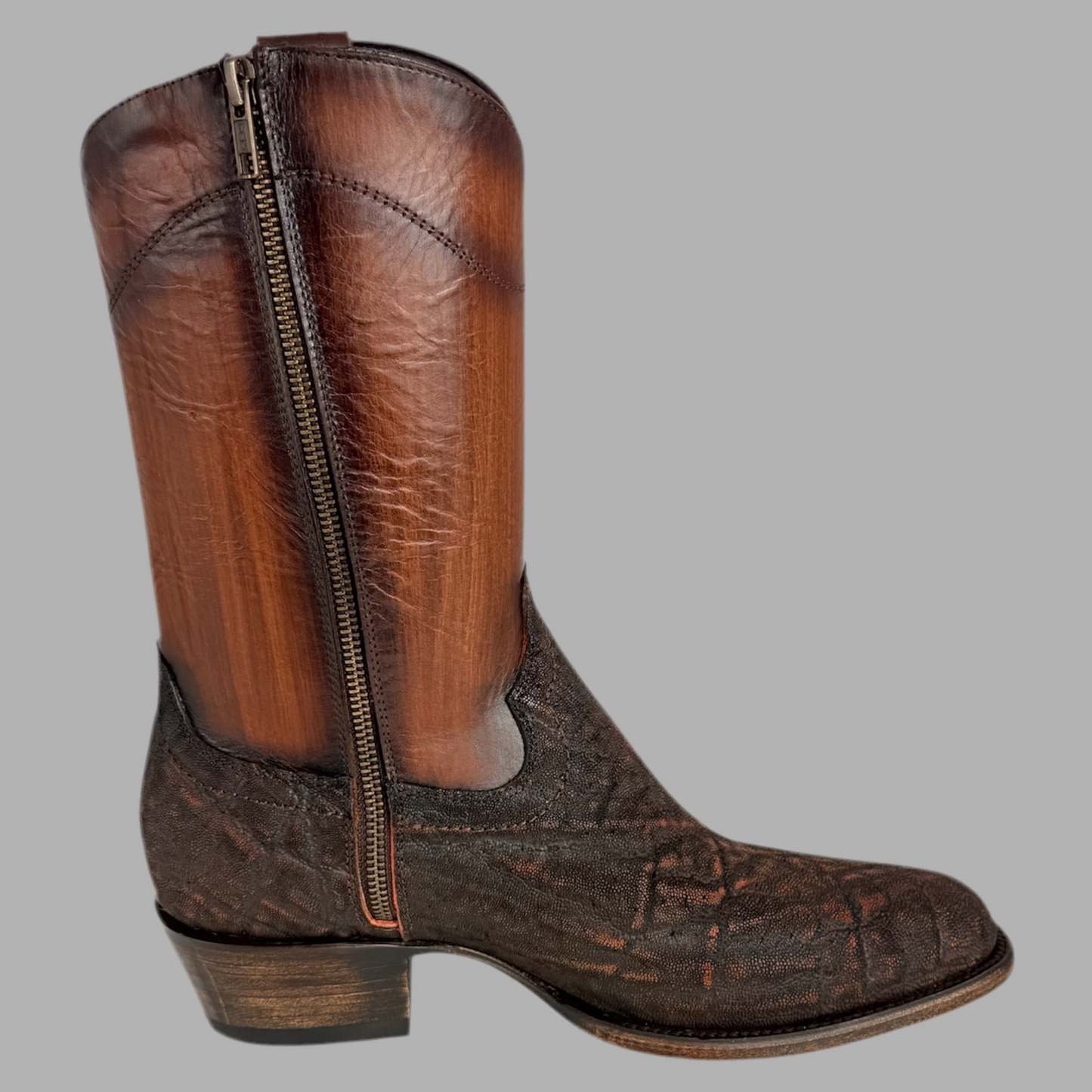Bota Modelo Invasor Elefante Tabaco Rústico