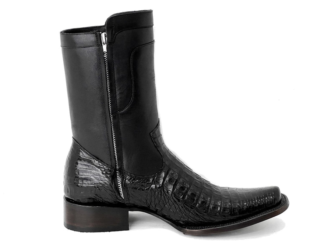 Botín Christian Cocodrilo Horma Dubay Black