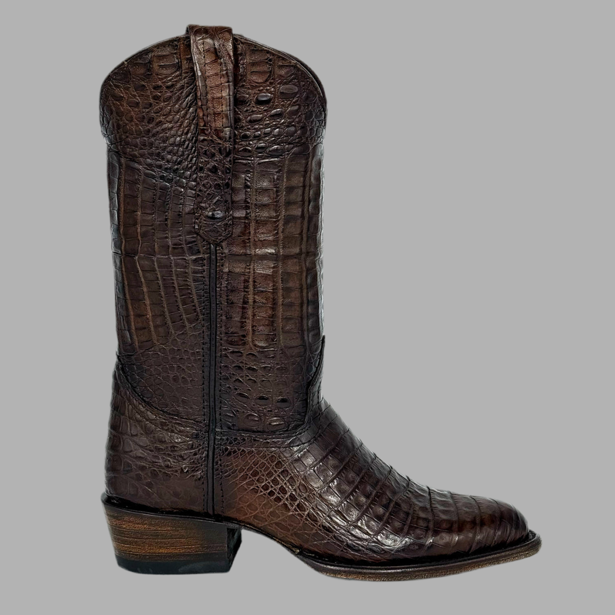 Bota Cowboy Caimán Fuscus Full Tabaco