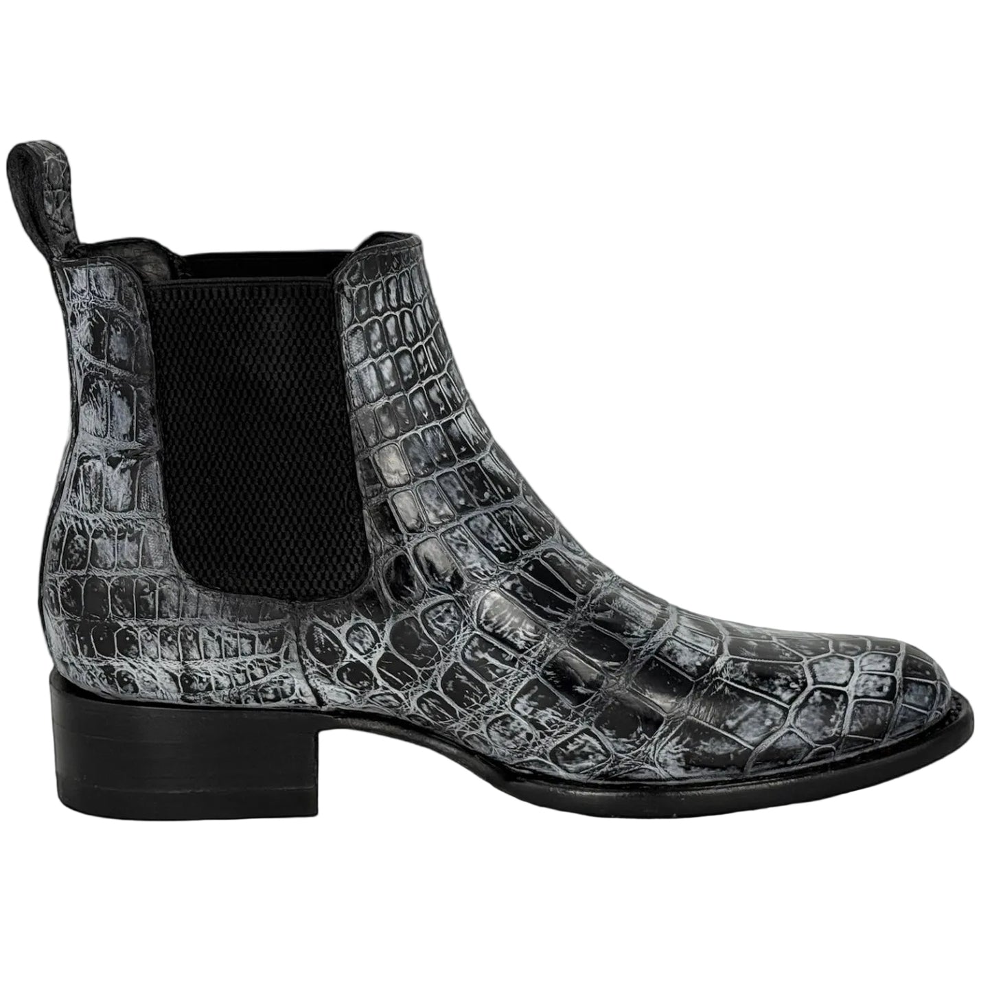 CHELSEA COCODRILO MORELETTI GREY BLACK