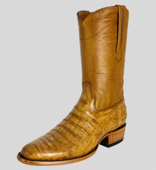 Bota modelo Invasor cocodrilo Paja