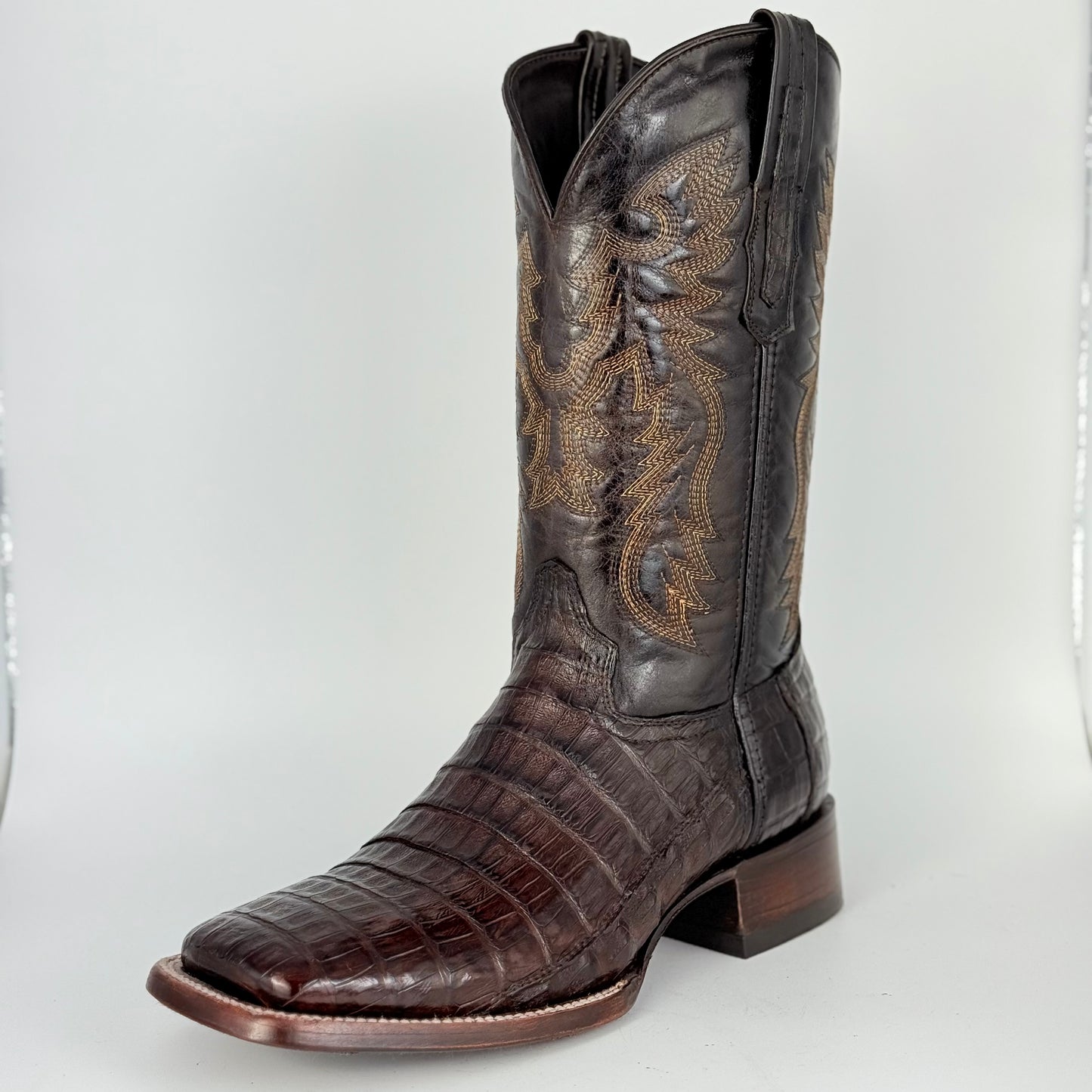 Bota Cowboy Cocodrilo Tabaco Bulldog
