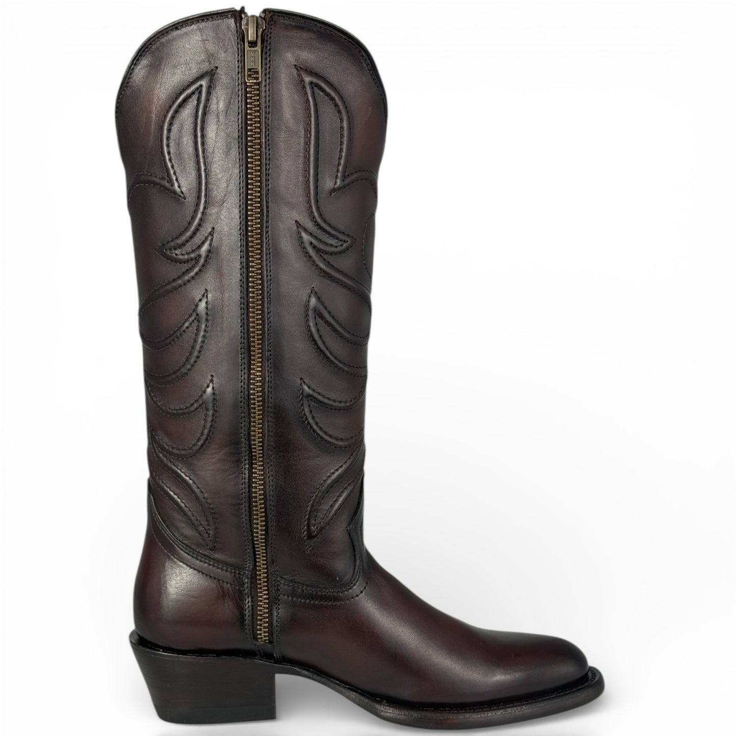 BOTA BELLA TUBO ALTO VINO PIEL VACUNA