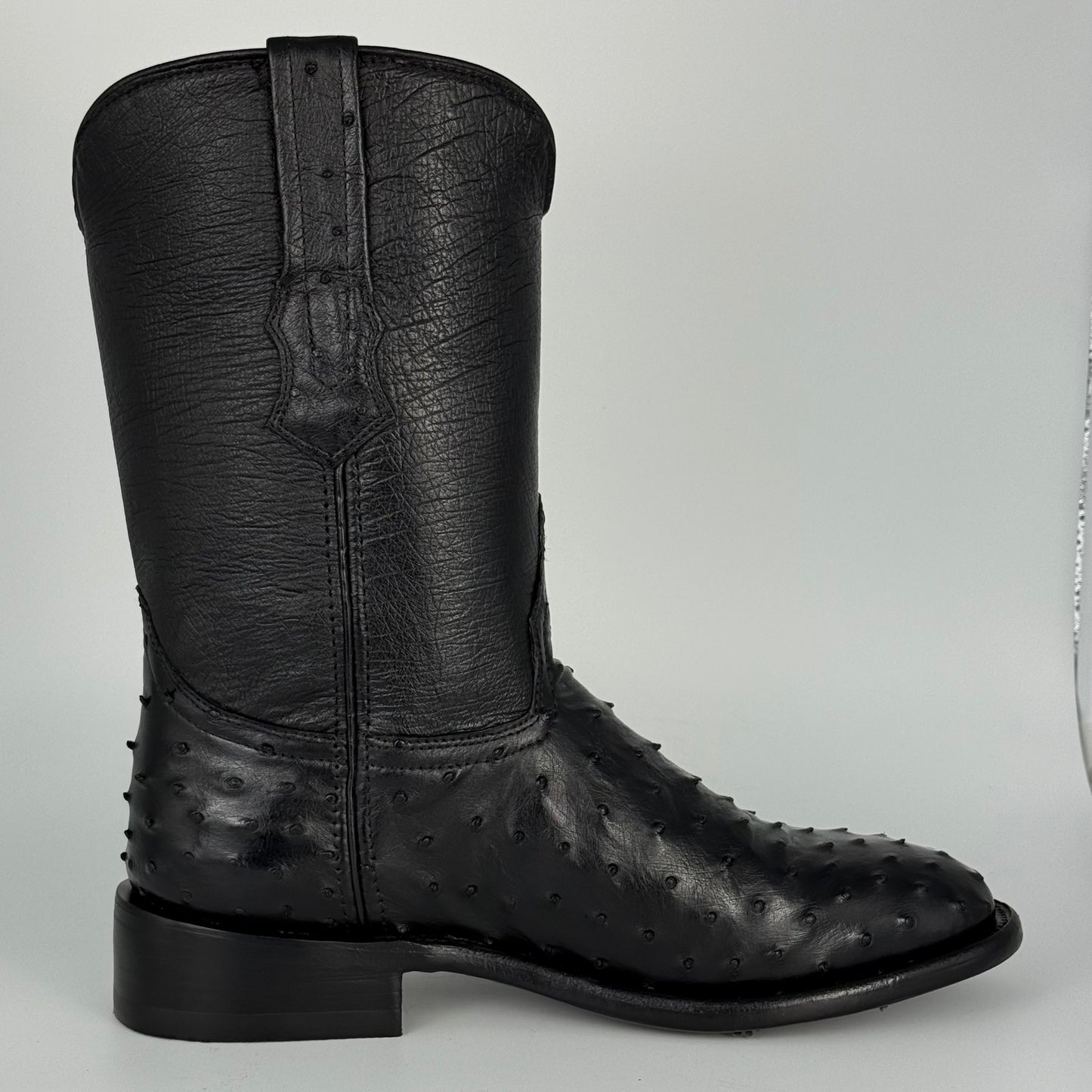 Bota Roper Full Avestruz Black