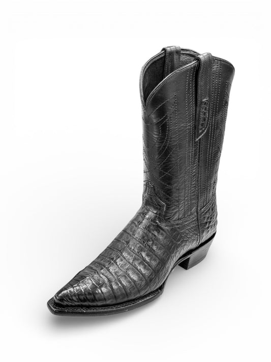 COWBOY COCODRILO BLACK PUNTAL