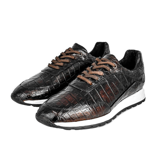 Sneakers croco tabaco full