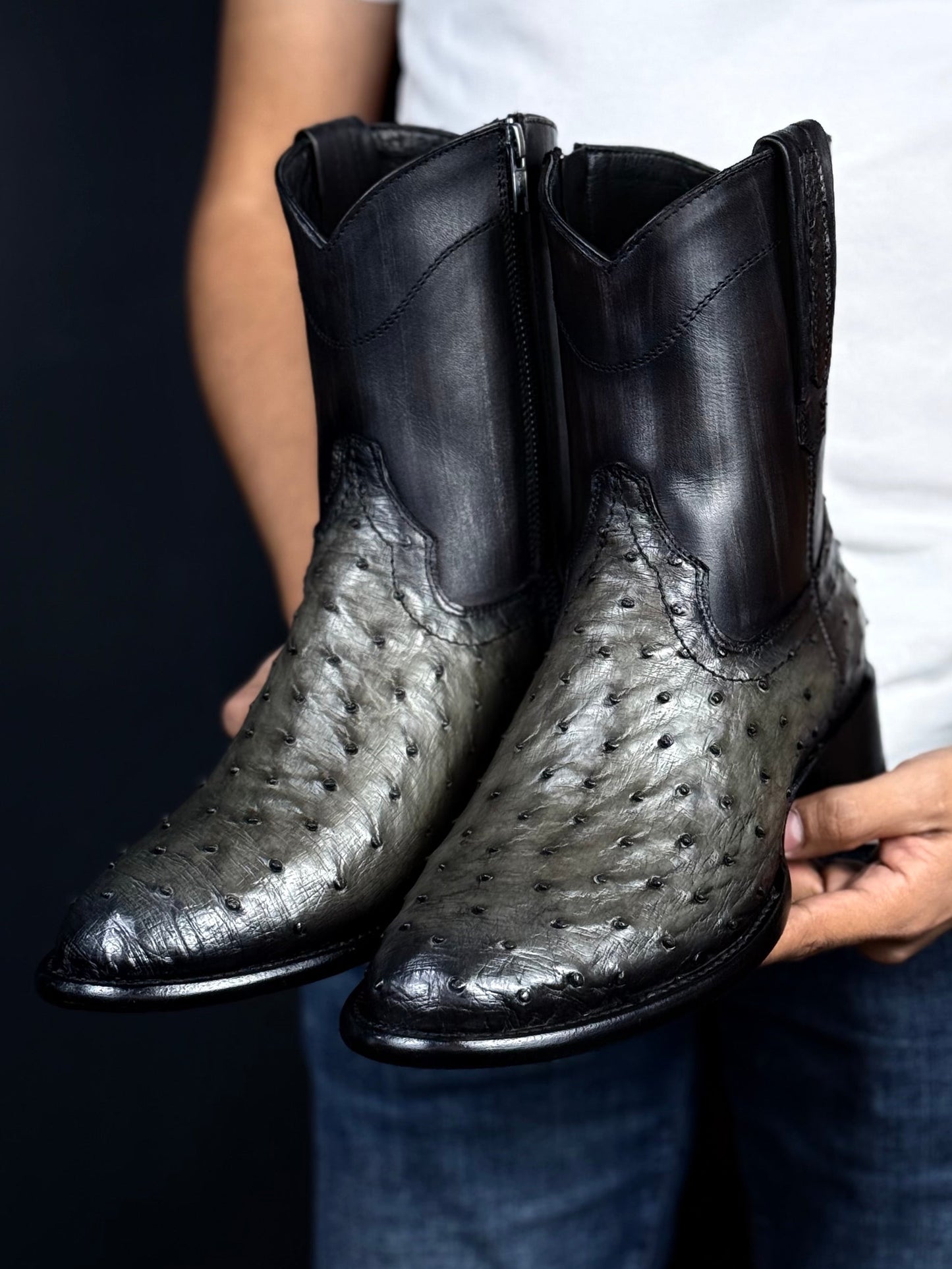 Botín Emma Gris Sombreado