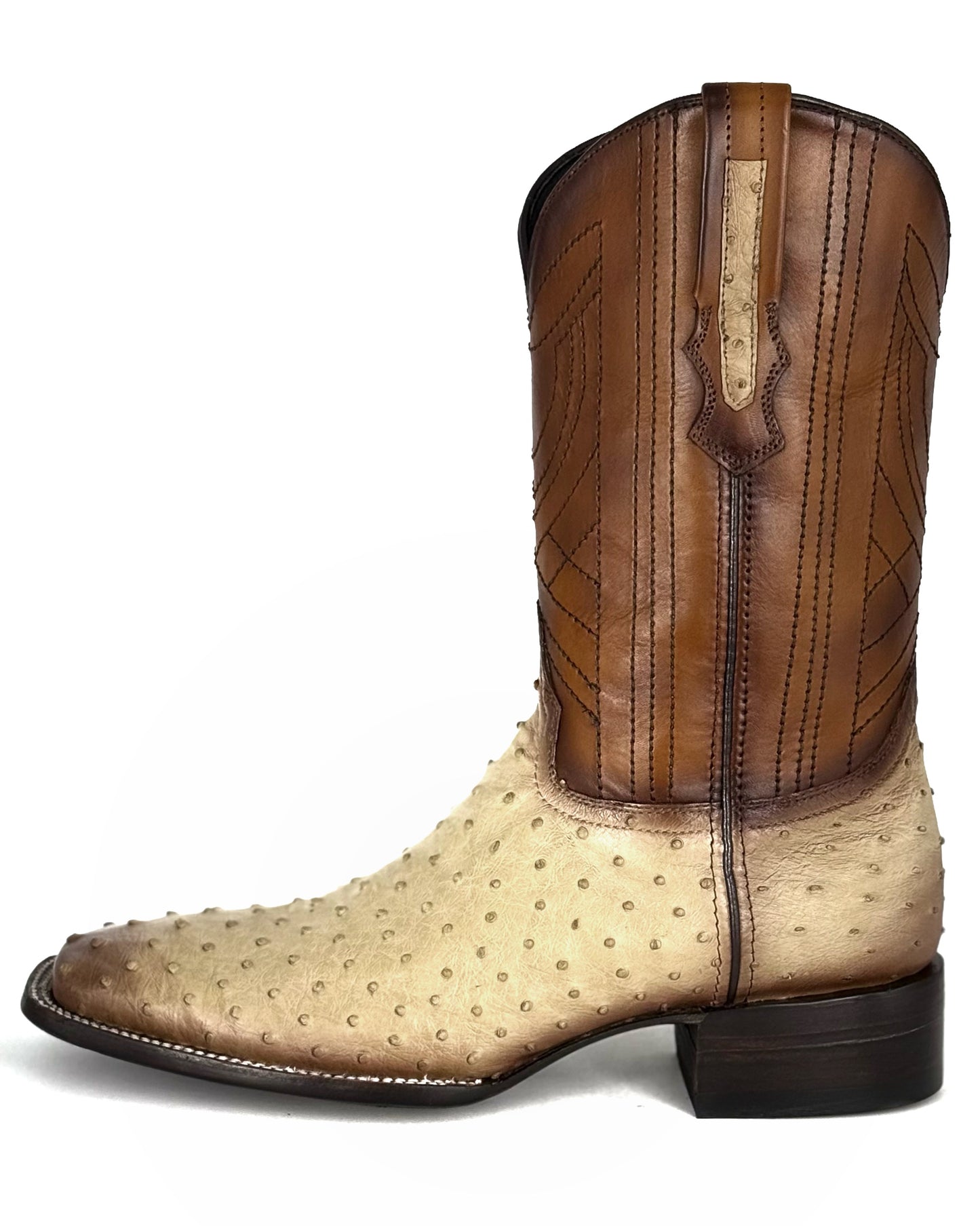 COWBOY AVESTRUZ AVELLANA SOMBREADO BULLDOG