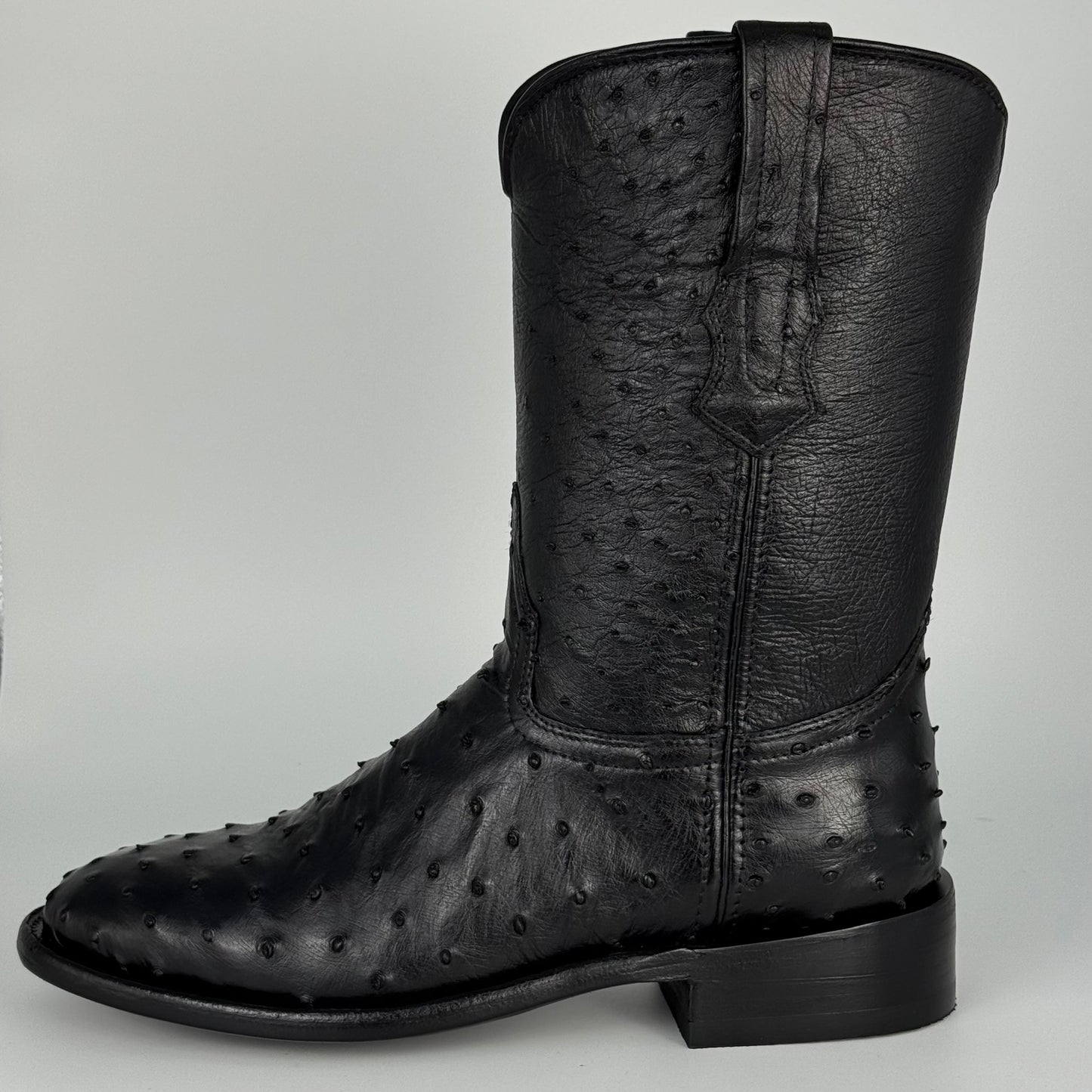 Bota Roper Full Avestruz Black