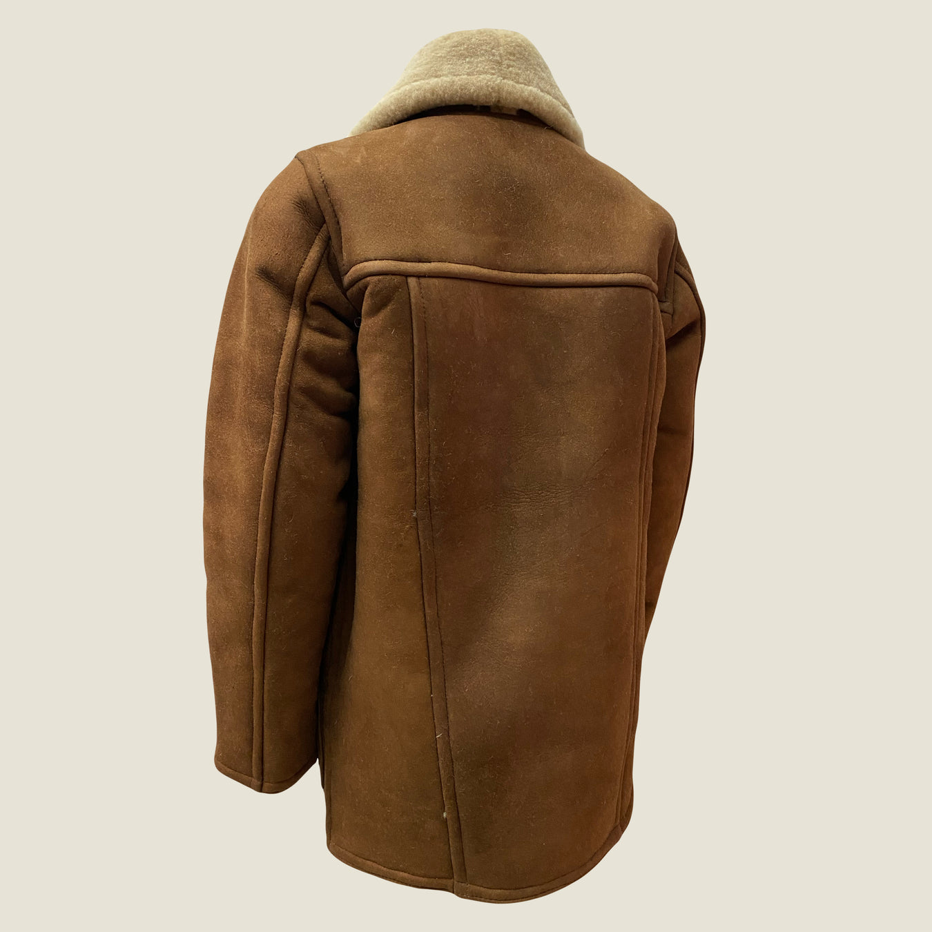 CHAMARRA DE BORREGO COWBOY NATURAL ￼