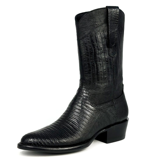 EMMA HIGH FULL LIZARD BLACK