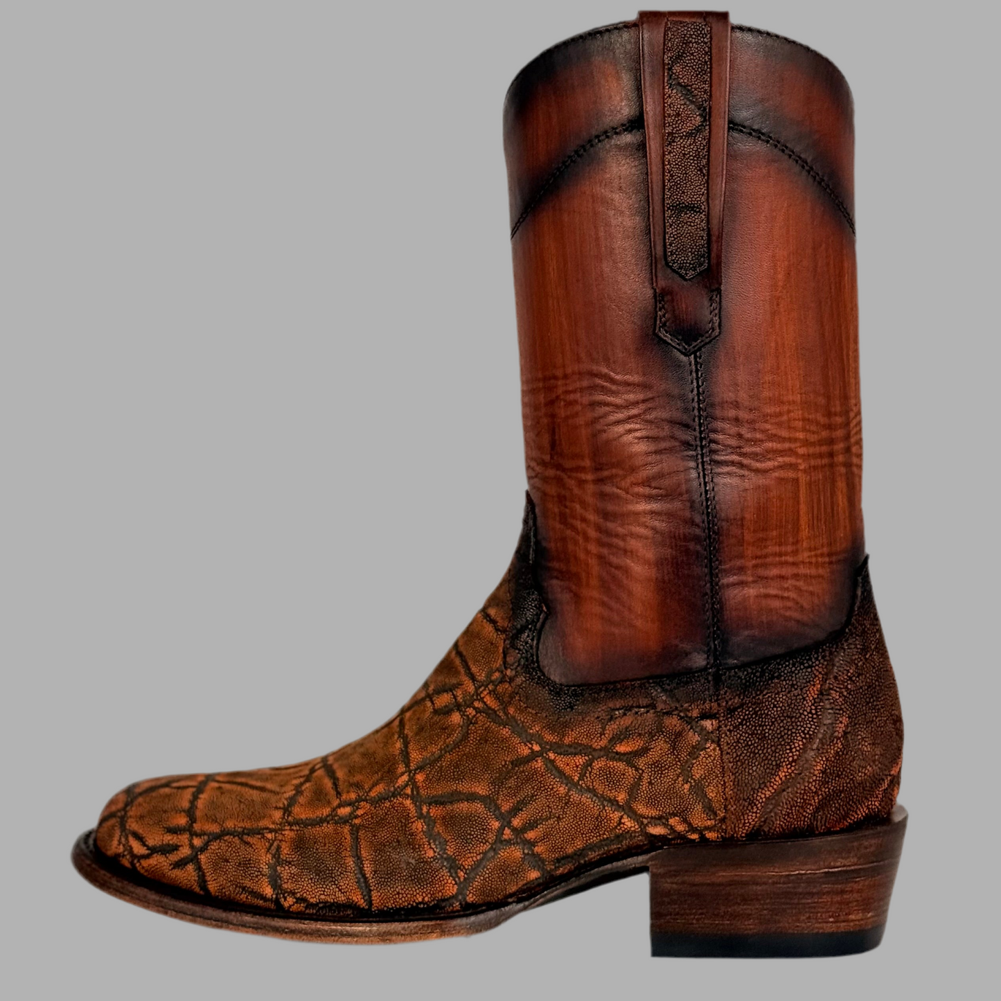 Bota Modelo Invasor Elefante Coñac Rústico