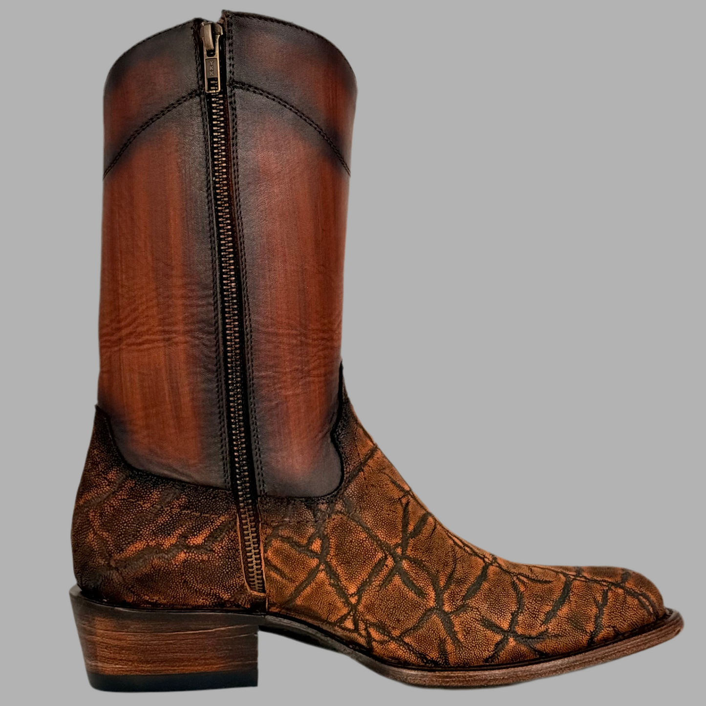 Bota Modelo Invasor Elefante Coñac Rústico